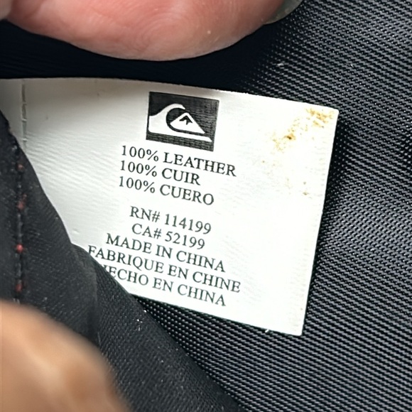 🖤Vtg QuickSilver leather bifold wallet - Picture 7 of 16